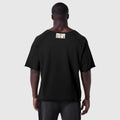 1114. Vintage Raw Hem Pump Cover - Black