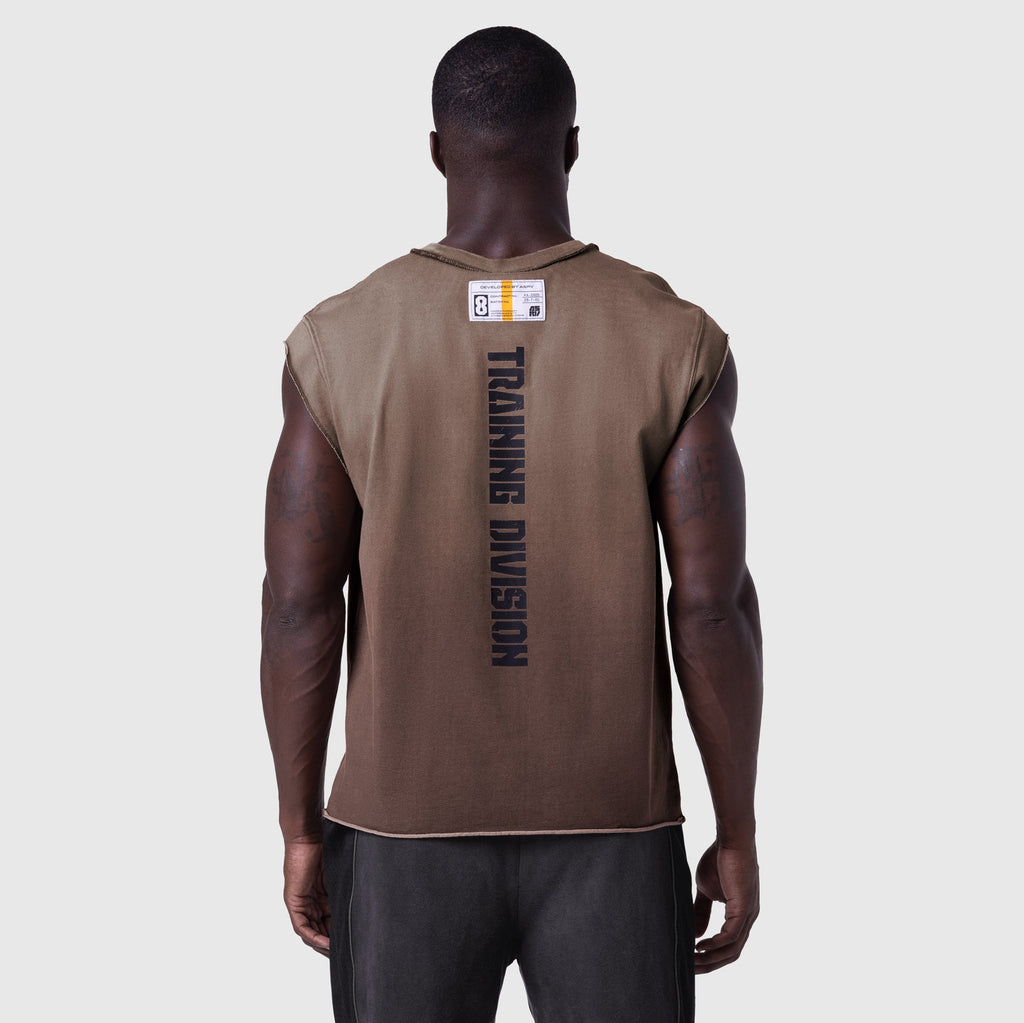 1115. Tech Essential™ Cap Shoulder Cutoff - Dark Earth Sun Fade