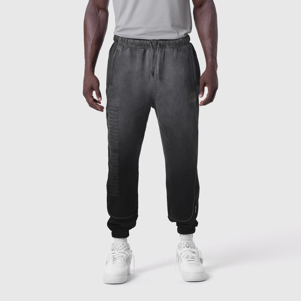 1120. Tech-Terry™ Mesh Panel Sweats - Black "Blade TD"