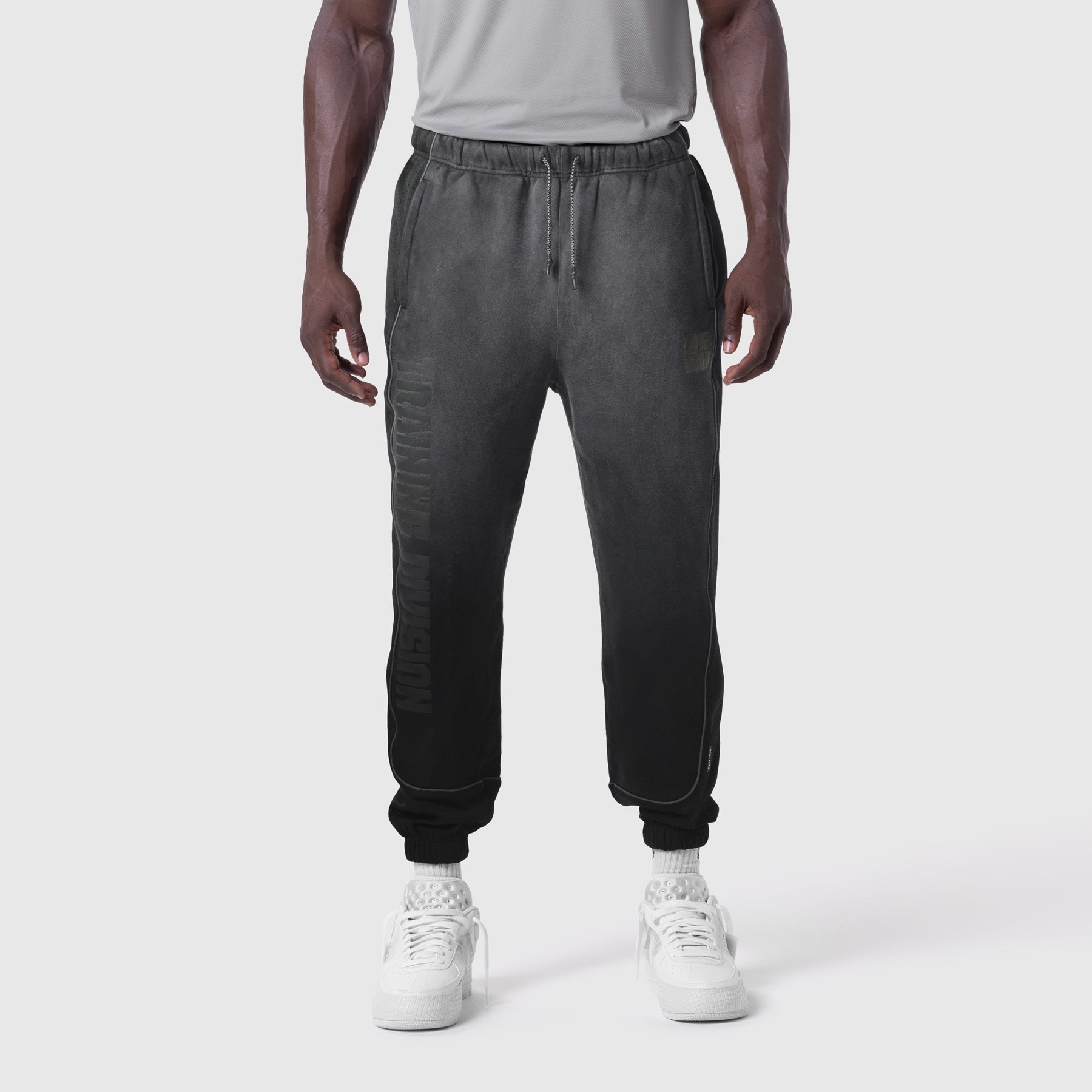 1120. Tech-Terry™ Mesh Panel Sweats - Black "Blade TD"