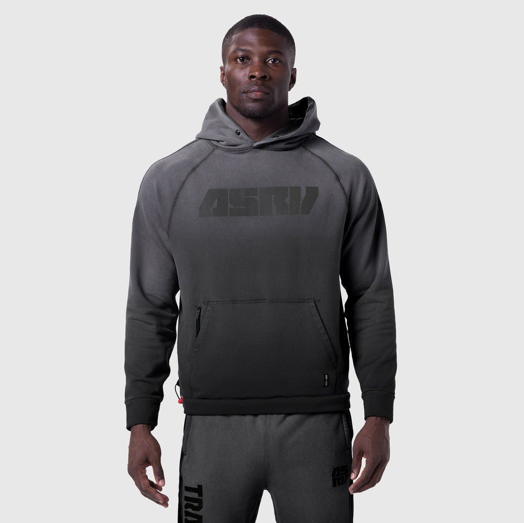 1121. Tech-Terry™ Training Hoodie - Black Sun Fade "Blade"