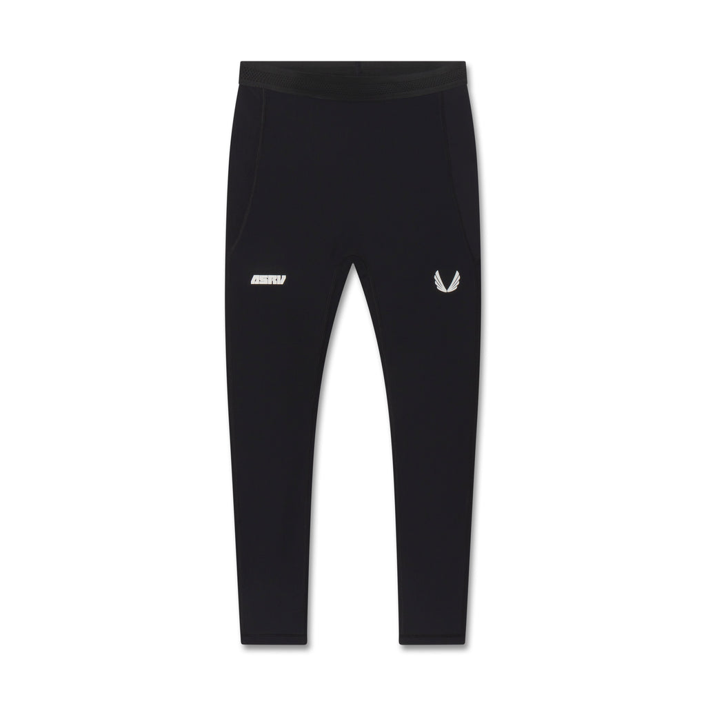 1146. Lycra® Ribbed Running Tight - Black