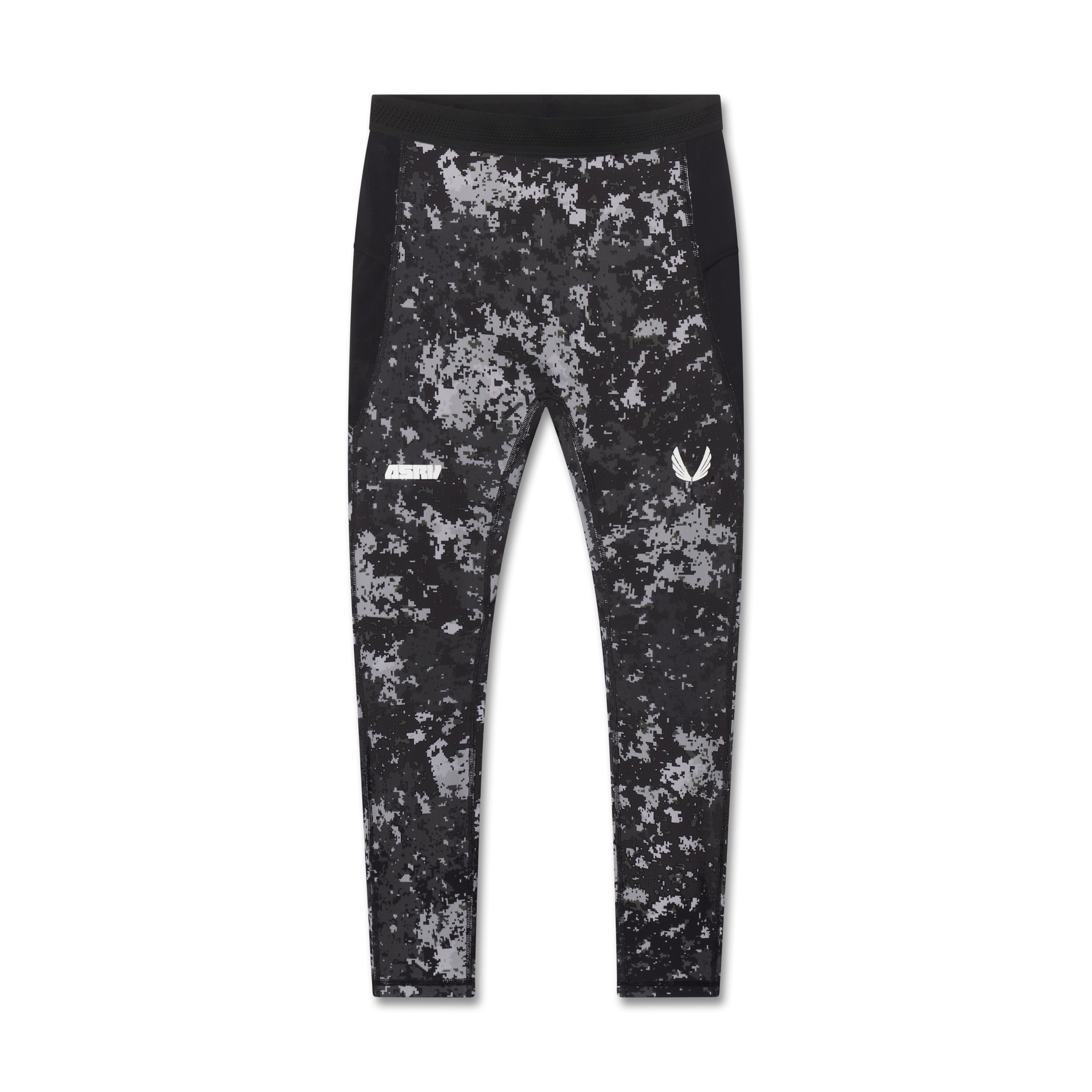 1146. Lycra® Ribbed Running Tight - Pixel Camo