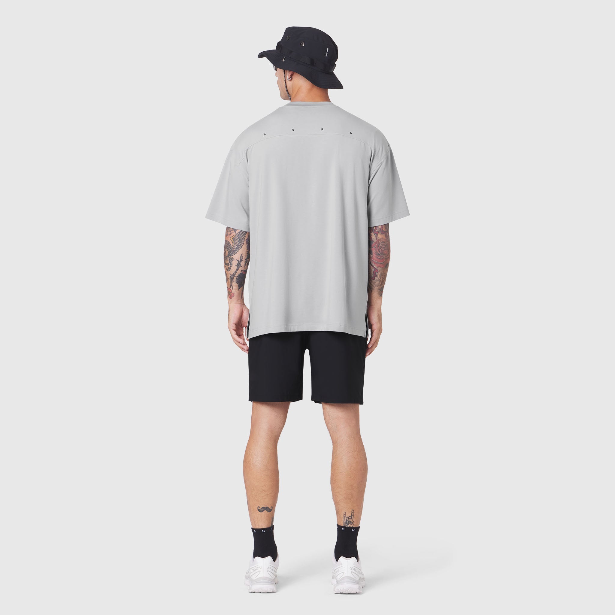1186. SUPIMA® Ice-Skin™ Reversible Tee - Slate Grey/Black