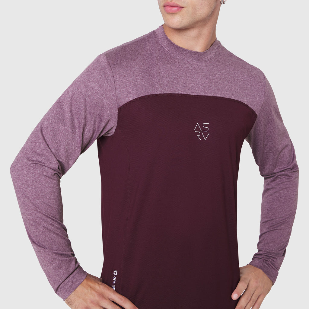 1190. AEROSILVER® UPF50+ Run Long Sleeve - Merlot