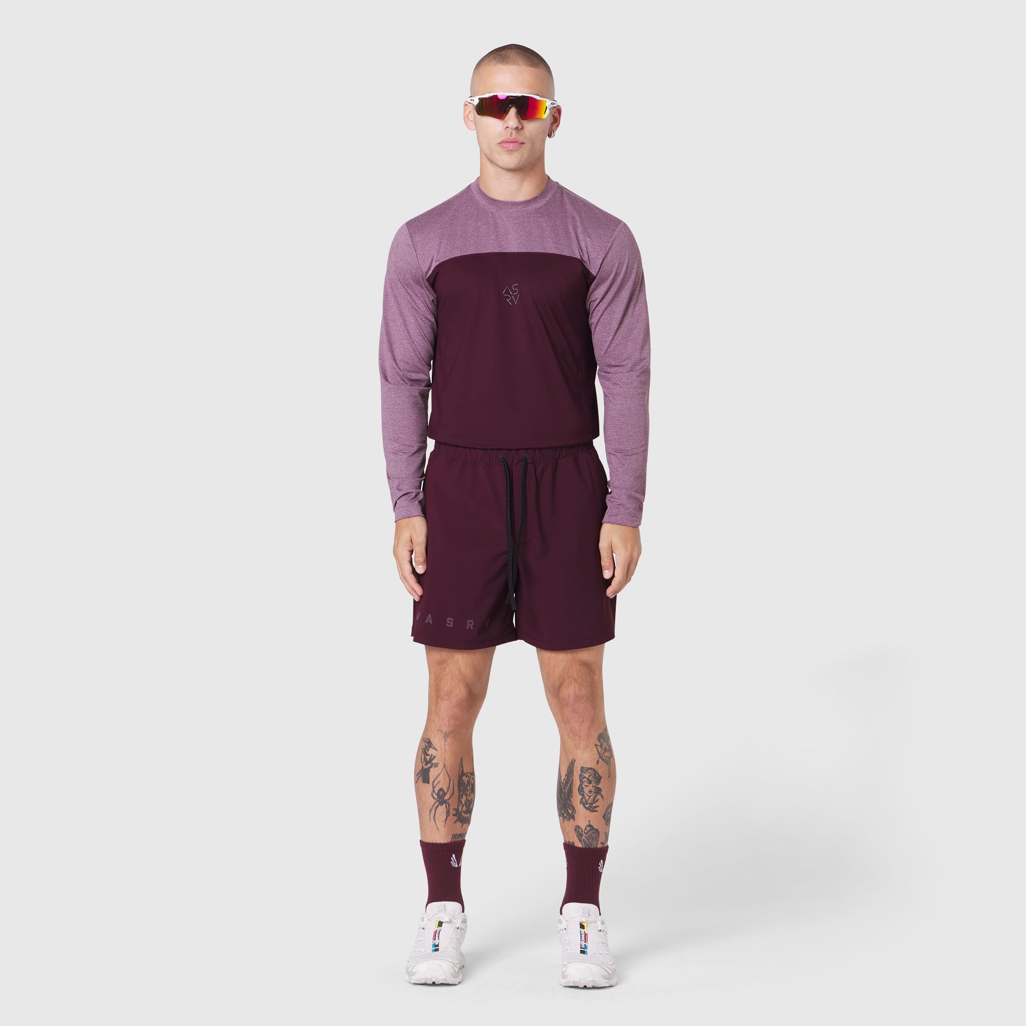 1190. AEROSILVER® UPF50+ Run Long Sleeve - Merlot