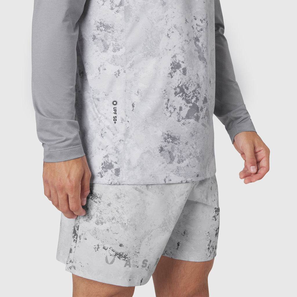 1190. AEROSILVER® UPF50+ Run Long Sleeve - Sedona Snow Camo