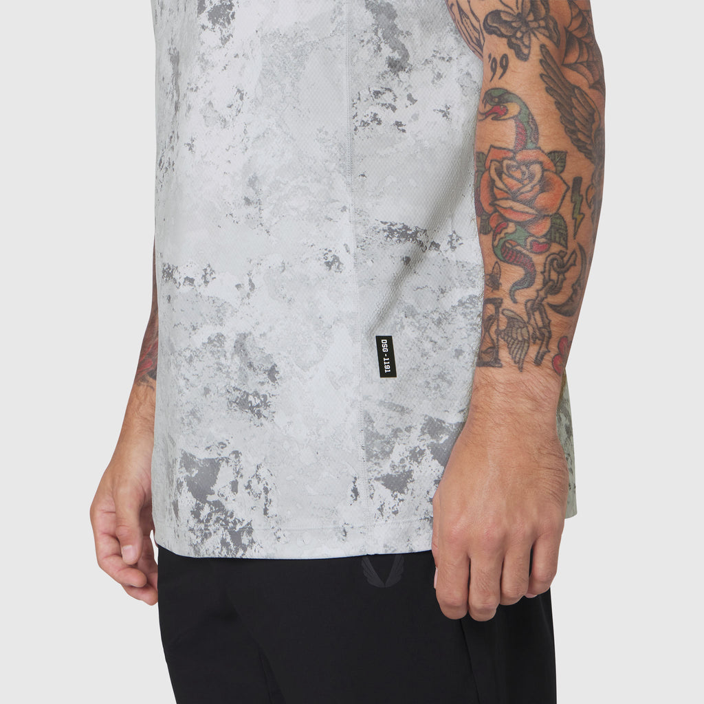 1191. AEROSILVER® UPF50+ Run Tee - Sedona Snow Camo