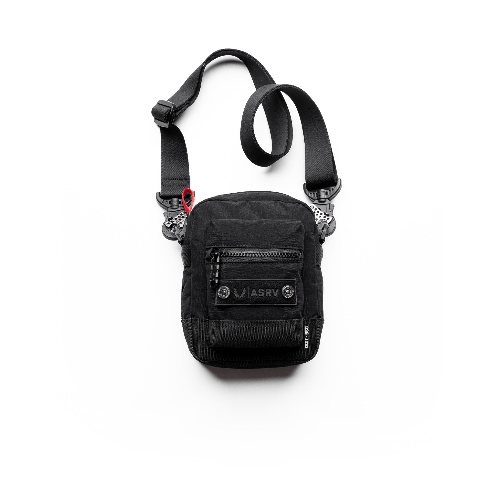 1232. Ripstop Shoulder Bag - Black