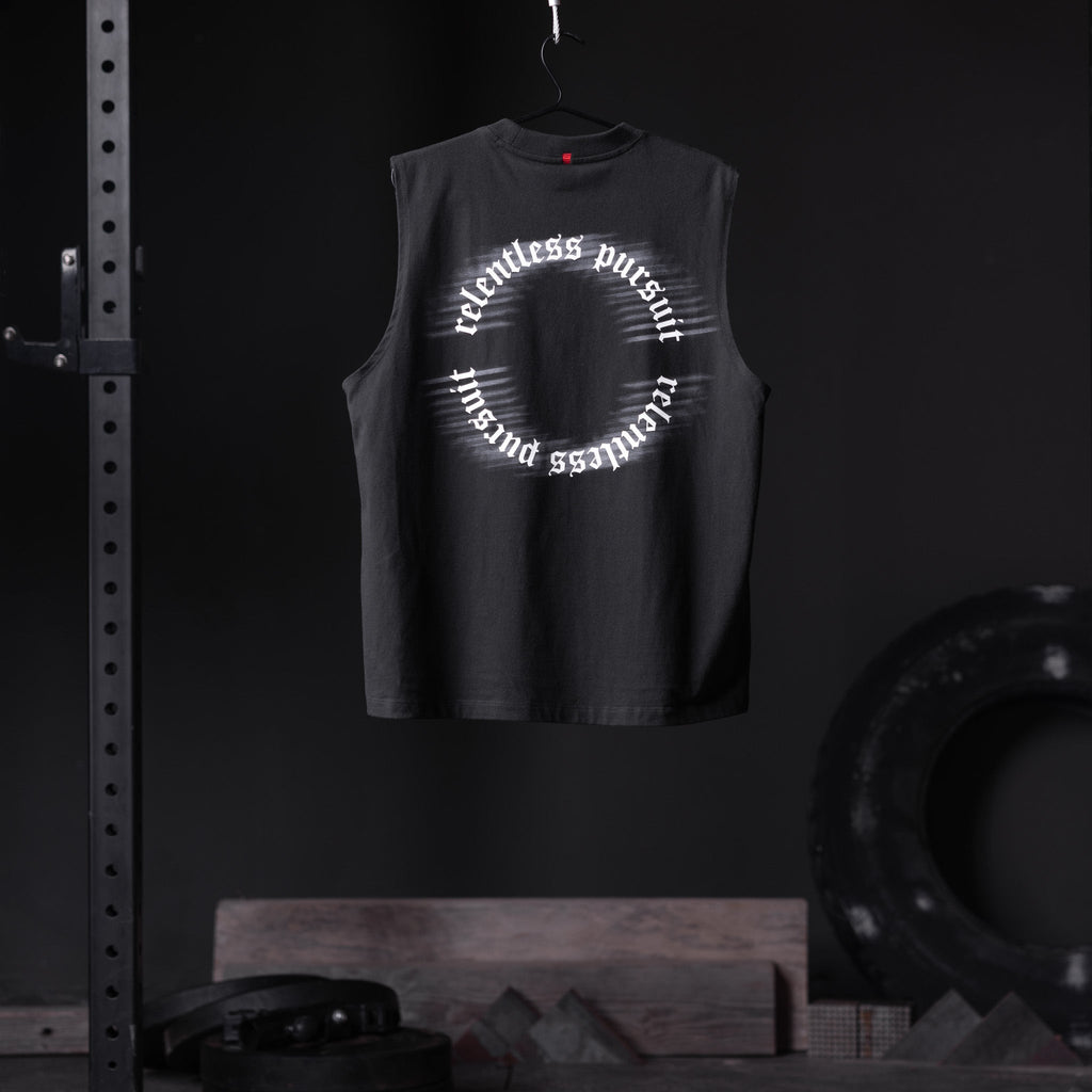 0807. Tech Essential™ Relaxed Cutoff - Black "RP Blur"