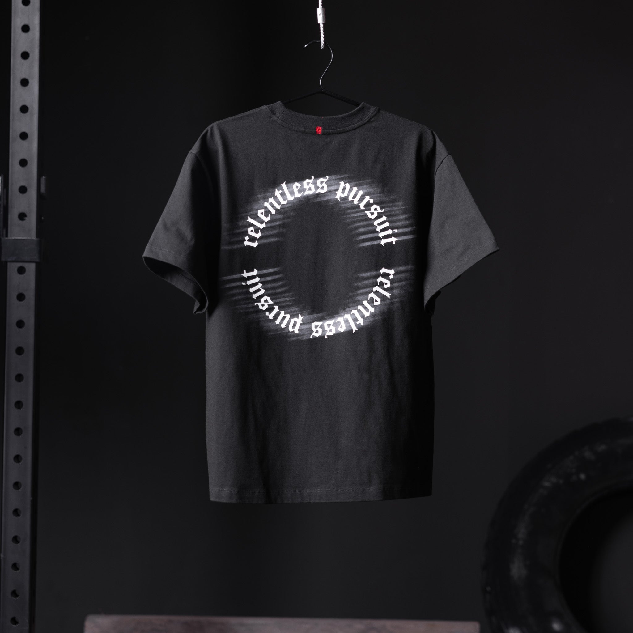 0797. Tech Essential™ Relaxed Tee - Black "RP Blur"