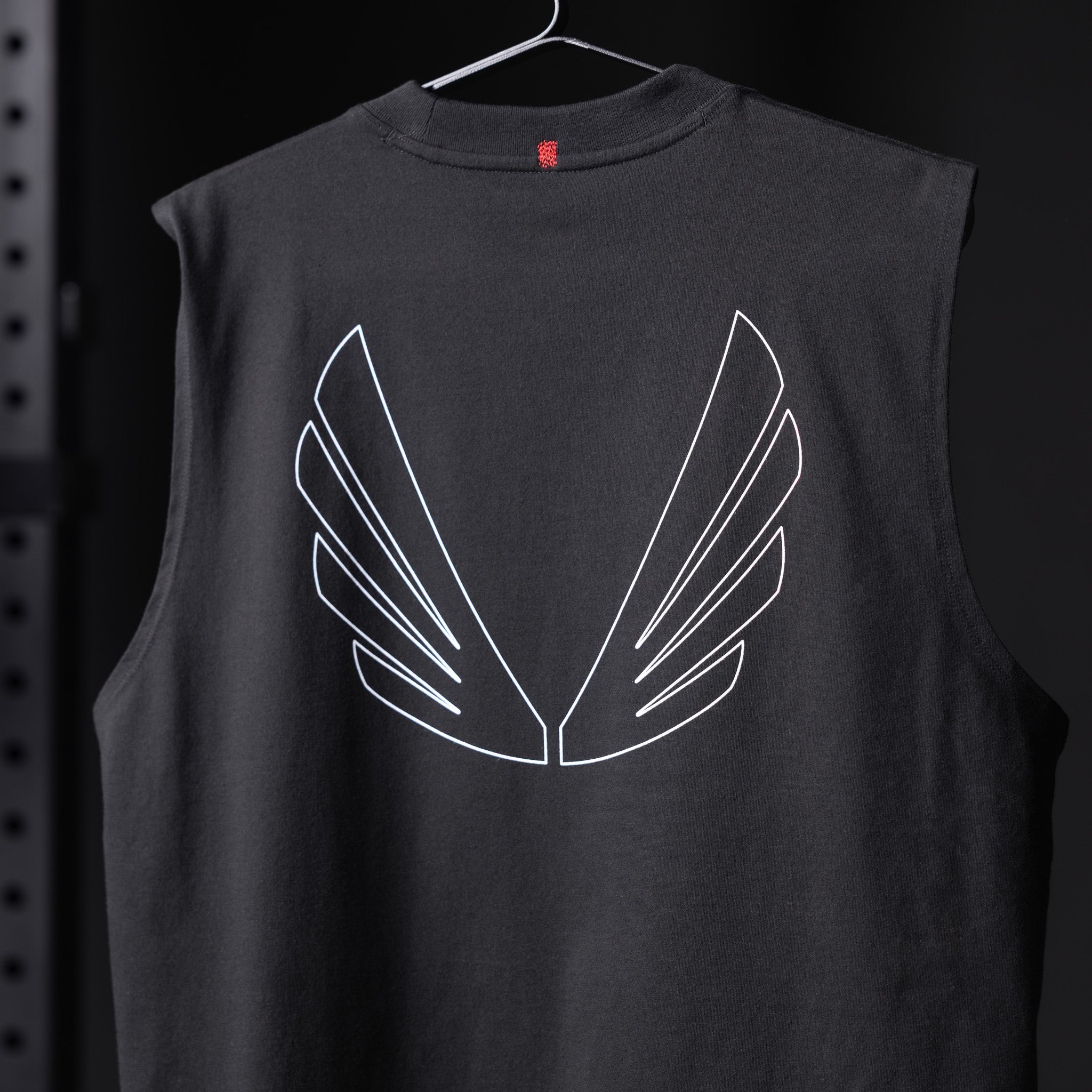 0807. Tech Essential™ Relaxed Cutoff - Black "Outline"