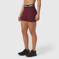 W027. LYCRA® Ribbed Short - Crimson