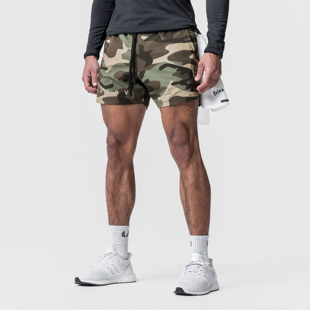 0751. Tetra-Lite® 5" Linerless Short - Woodland Camo "Classic"