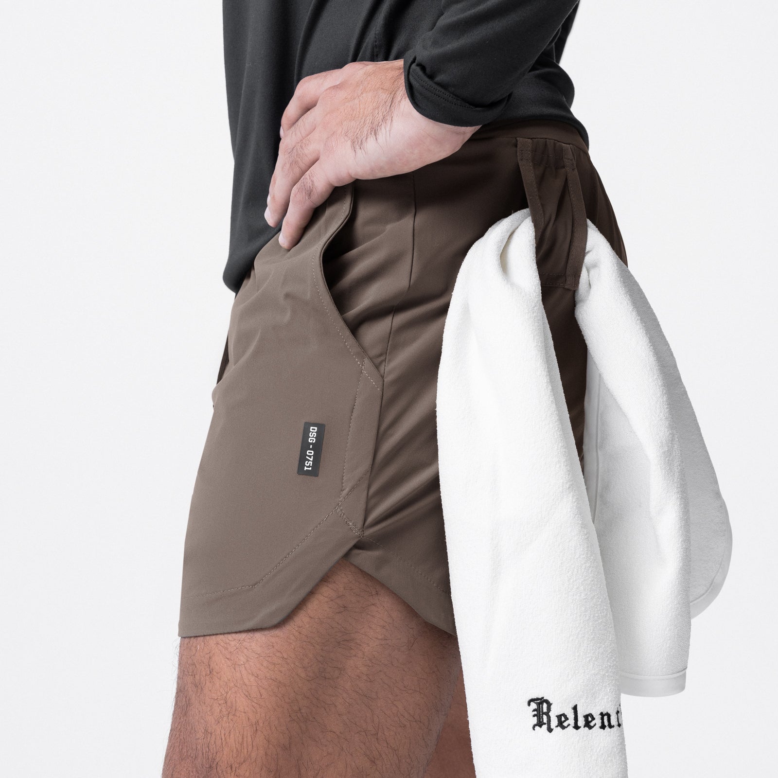 0751. Tetra-Lite® 5" Linerless Short - Deep Taupe "Wings"