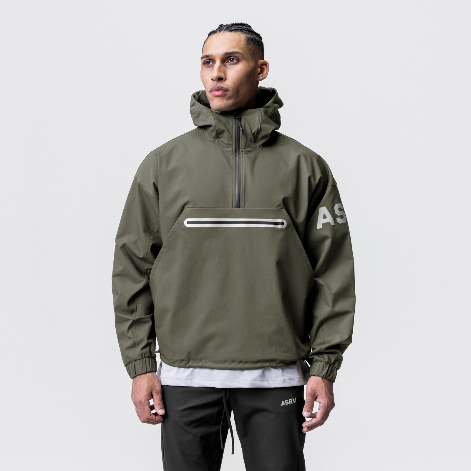 0717. Weather-Ready Anorak Jacket - Olive