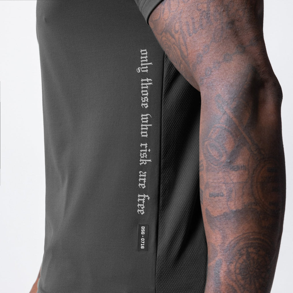 0716. Core Mesh Established Tee - Space Grey