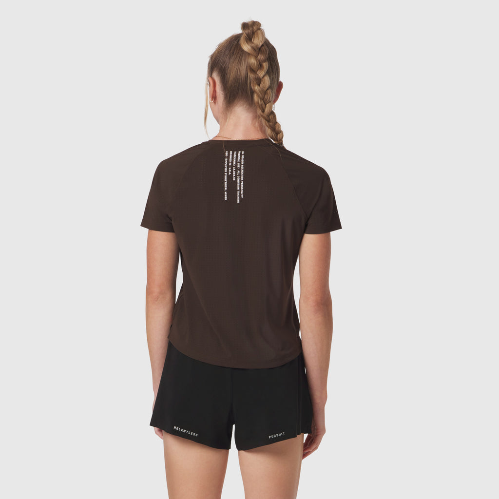 W017. Laser-Vent™ Established Tee - Dark Earth
