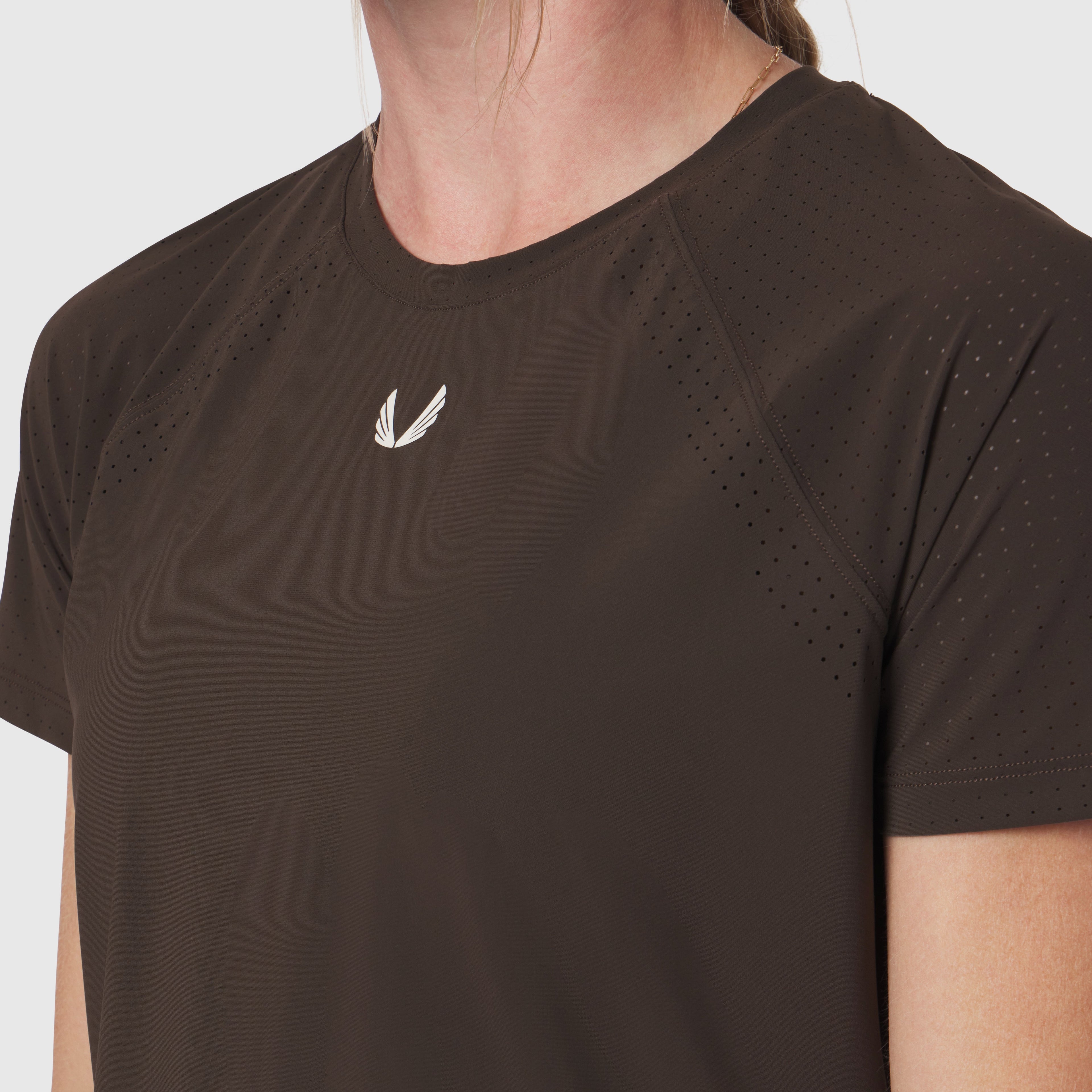 W017. Laser-Vent™ Established Tee - Dark Earth