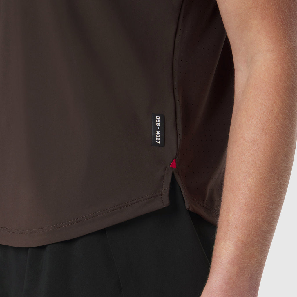 W017. Laser-Vent™ Established Tee - Dark Earth