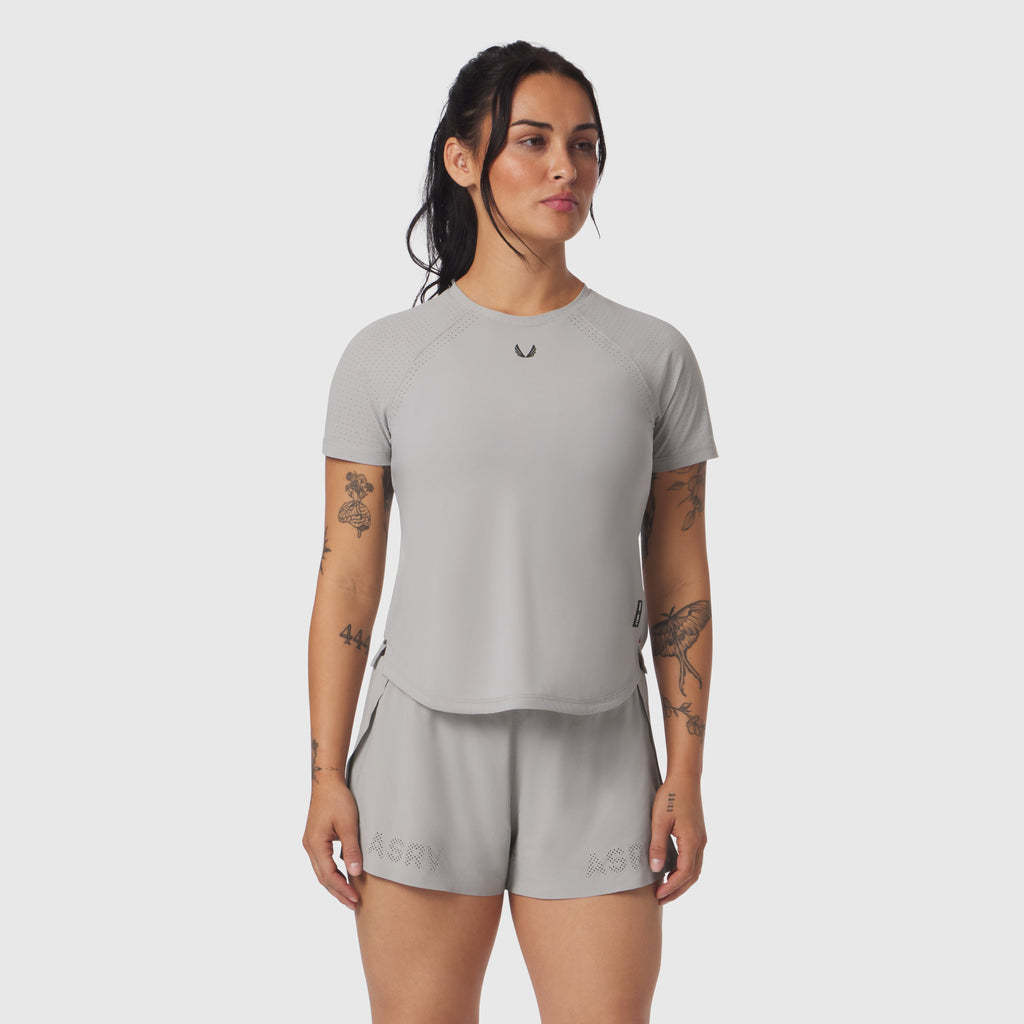 W017. Laser-Vent™ Established Tee - Slate Grey