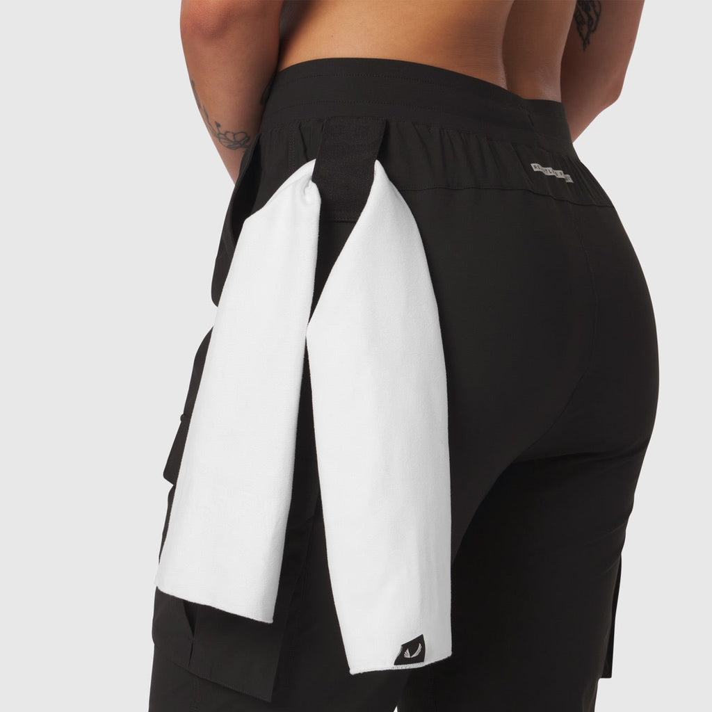 W032. Tetra-Lite® Cargo High Rib Jogger - Black