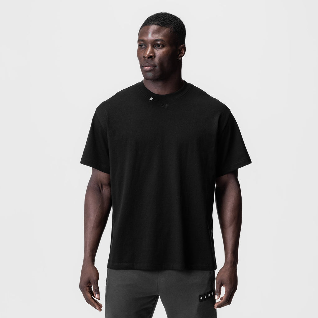 0797. Tech Essential™ Relaxed Tee - Black/Black "OTWR"
