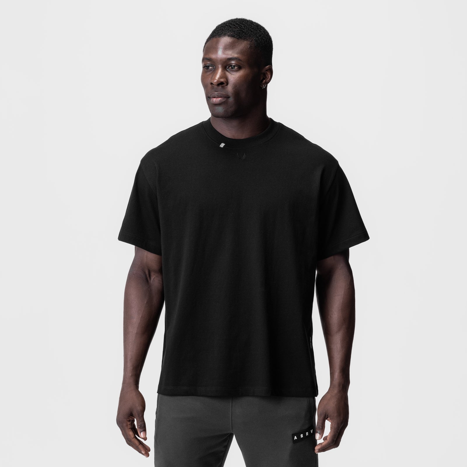 0797. Tech Essential™ Relaxed Tee - Black/Black "OTWR"