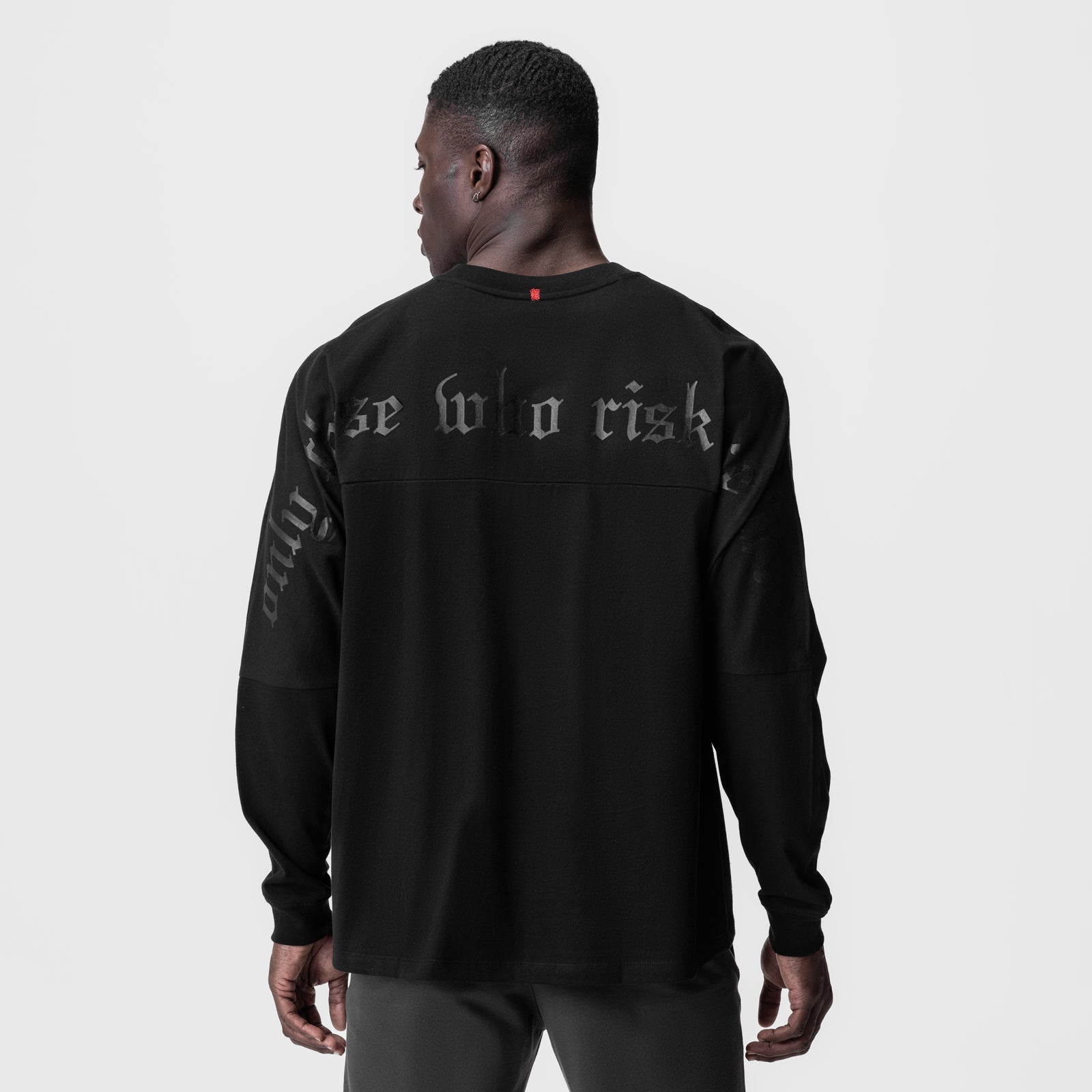 0851. Tech Essential™ Relaxed Long Sleeve - Black/Black "OTWR"