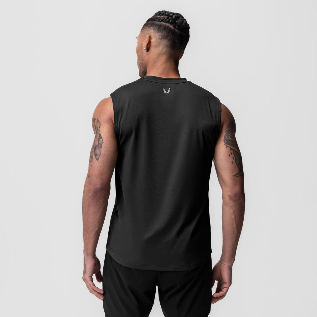 0757. AeroSilver® Cutoff Tank - Black "RP"
