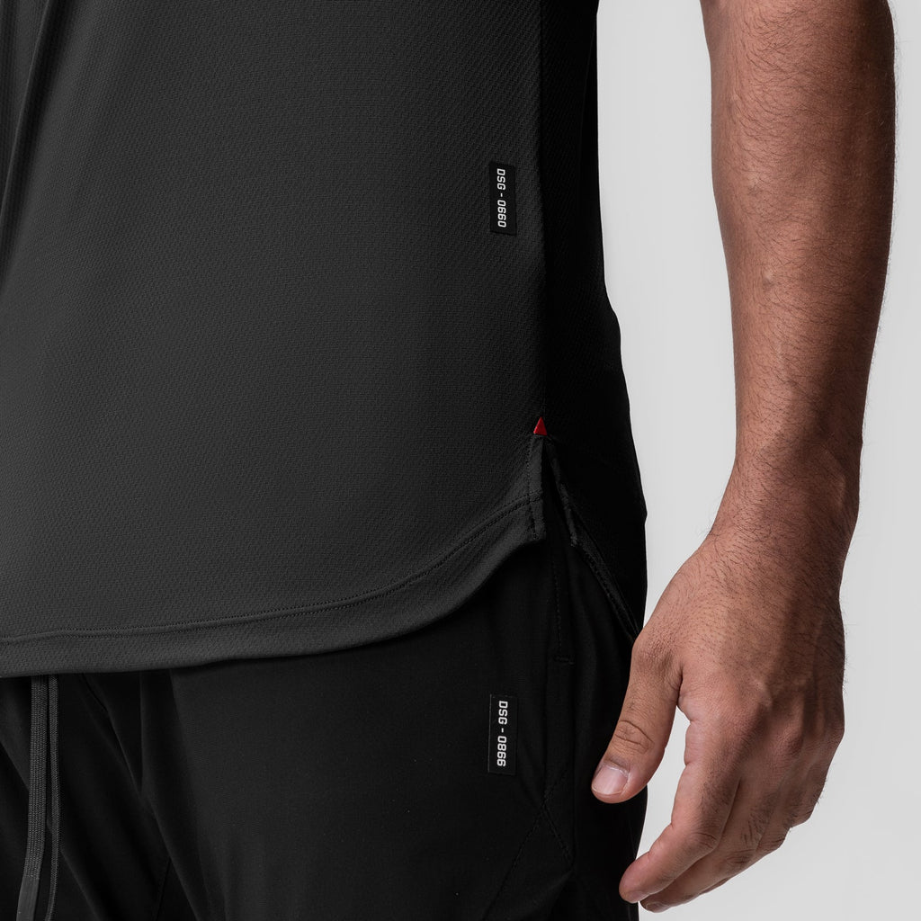 0660. AeroSilver® Established Tee - Black "RP"