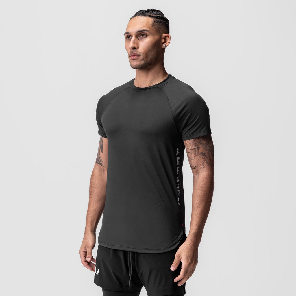 0660. AeroSilver® Established Tee - Black "OTWR"