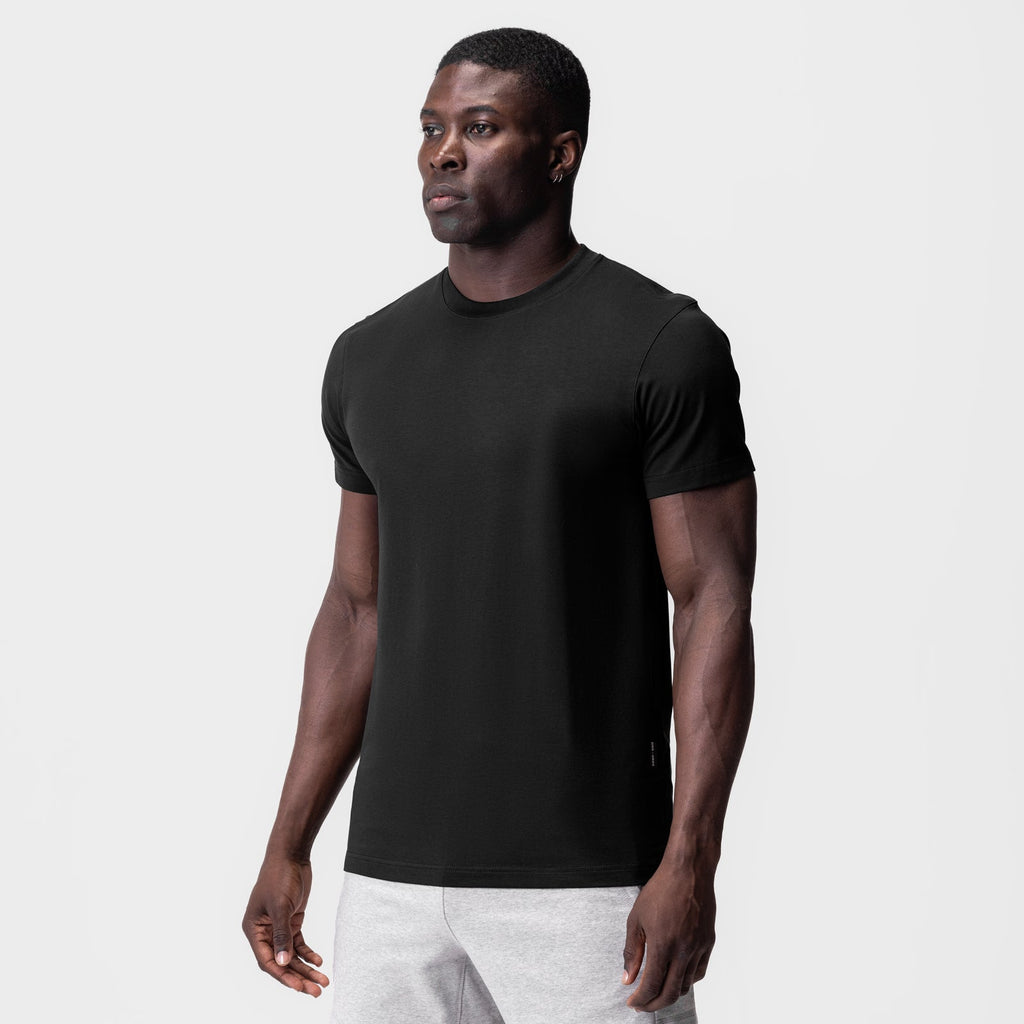 0923. Supima® Essential Tee - Black