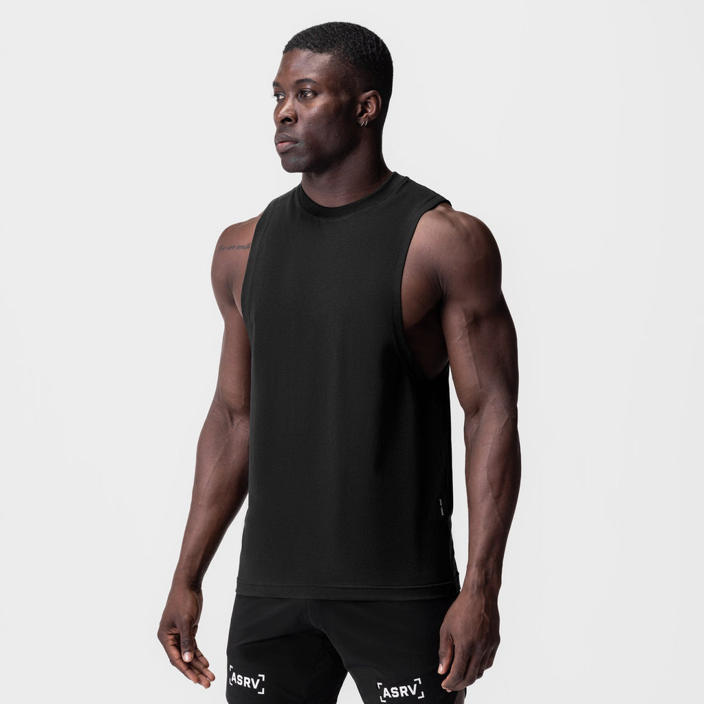 0926. Supima® Muscle Tank - Black