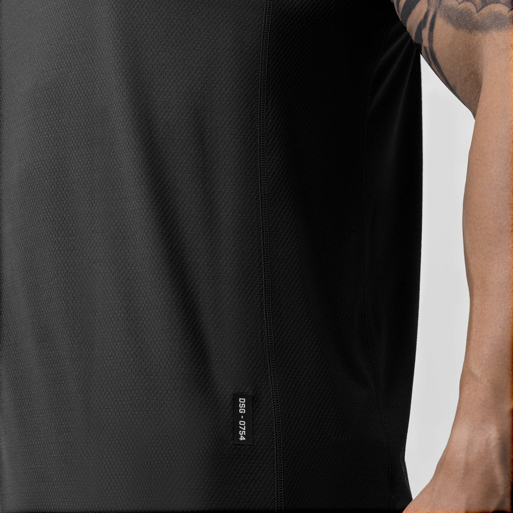 0754. AeroSilver® Training Singlet - Black "RP"