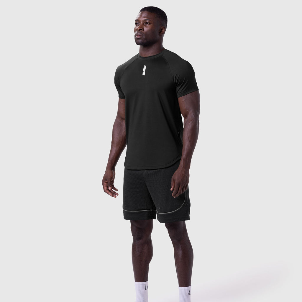 0660. AeroSilver® Established Tee - Black "Blade"