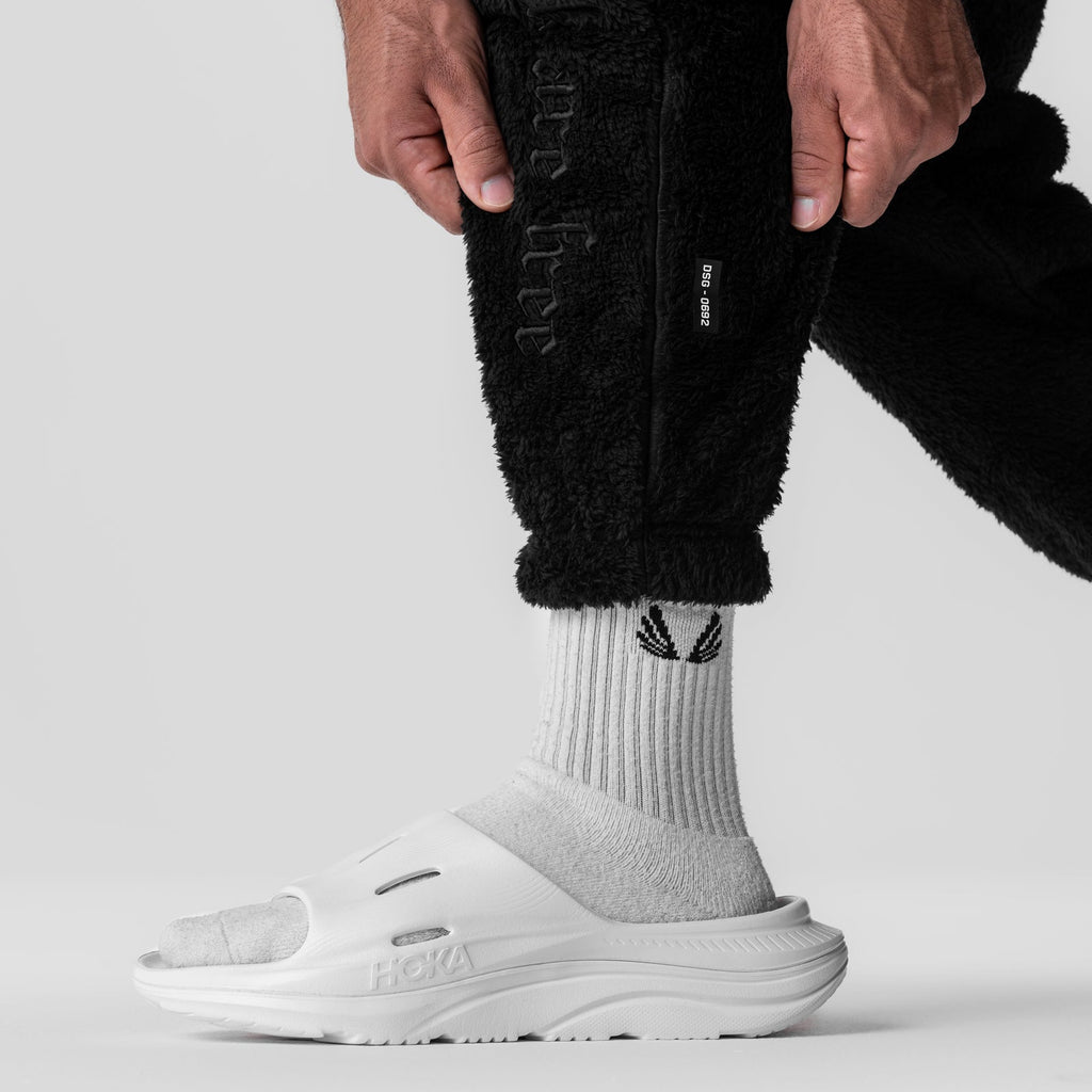 0692. Sherpa Recovery Sweats - Black/Black