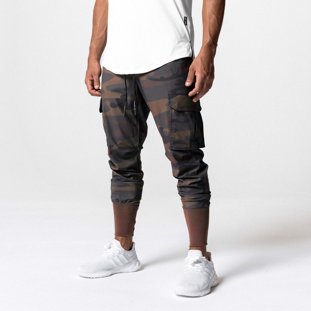 0437. Tetra-Lite® Cargo High Rib Jogger - Rust Camo