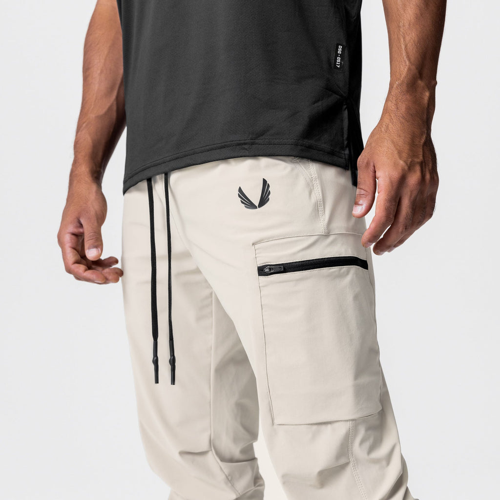 0827. Tetra-Lite® Inlay Pocket High Rib Jogger - Sand Smoke