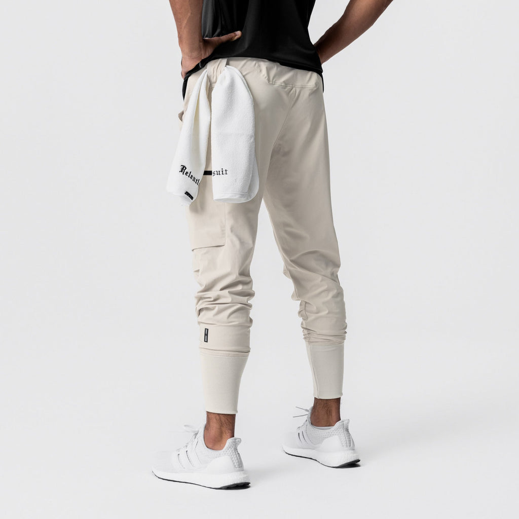 0827. Tetra-Lite® Inlay Pocket High Rib Jogger - Sand Smoke
