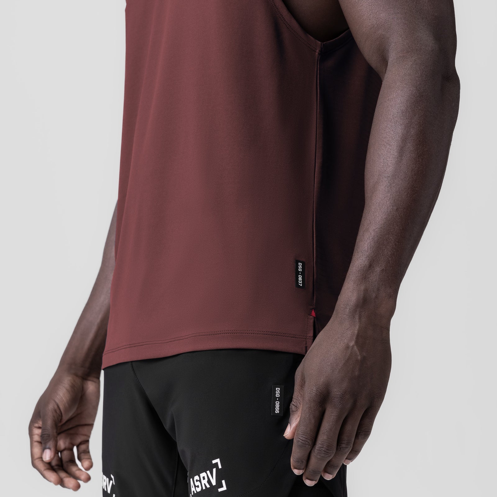 0837. 3D-Lite® 2.0 Lycra® Muscle Tank - Crimson "RP"