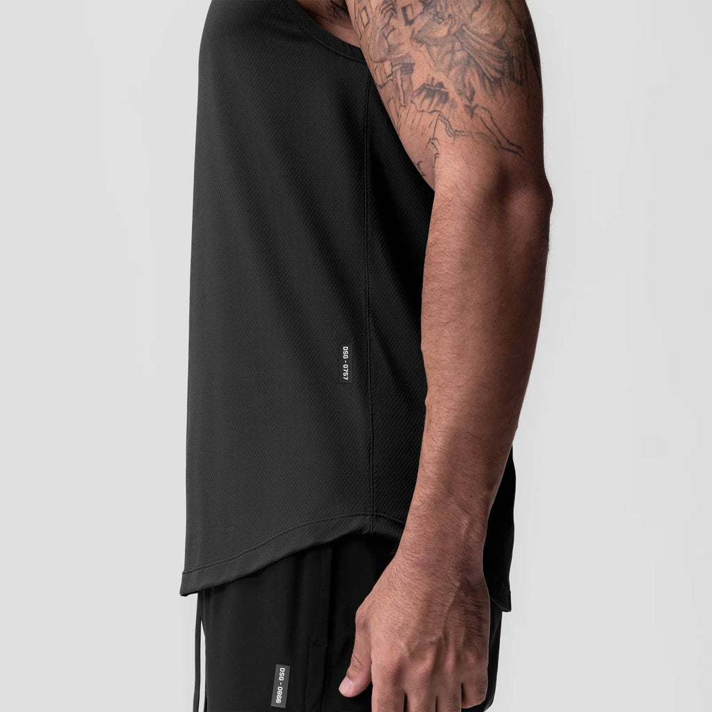 0757. AeroSilver® Cutoff Tank - Black "ASRV"