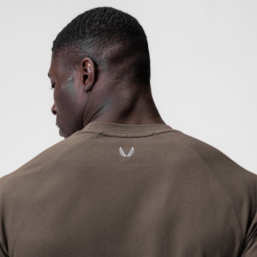 0767. Supima® Established Tee - Deep Taupe