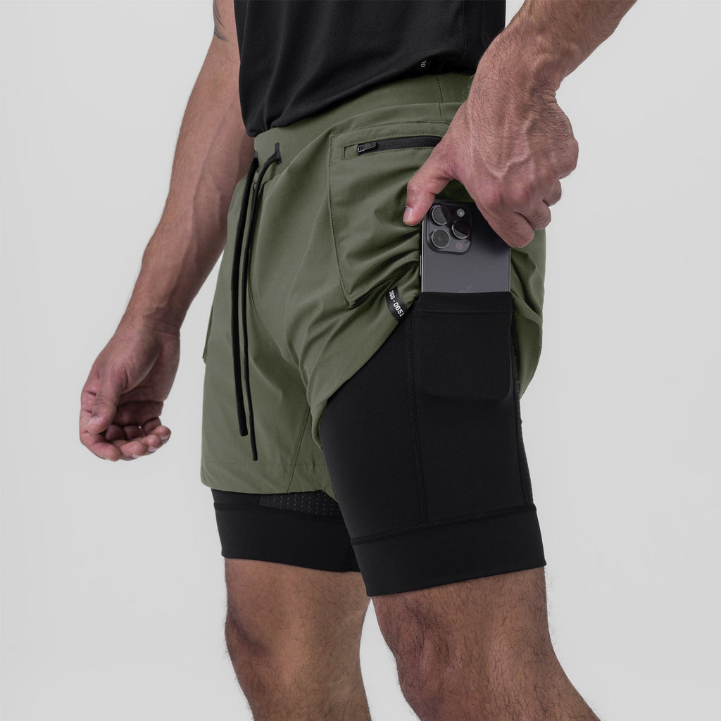 0651. Tetra-Lite® 5" Liner Cargo Short - Olive