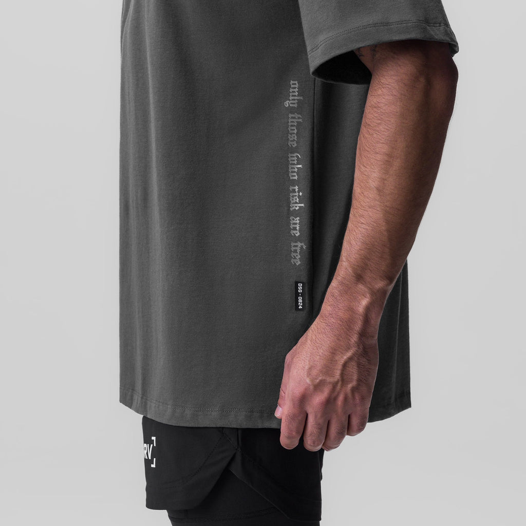 0824. Supima® Oversized Tee - Space Grey