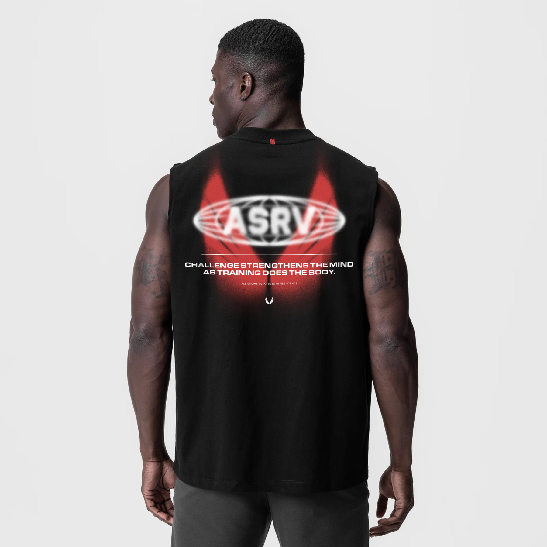 0807. Tech Essential™ Relaxed Cutoff - Black "Ghost Runner"