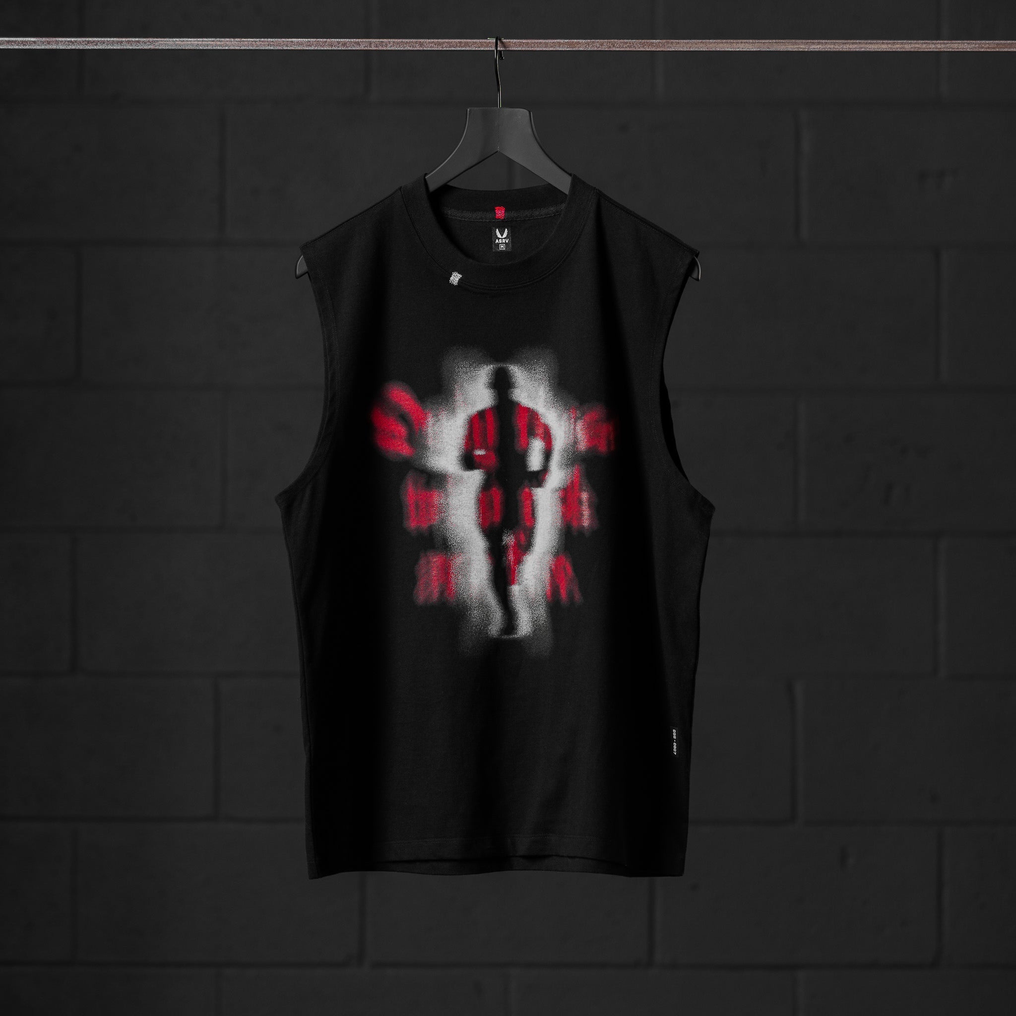 0807. Tech Essential™ Relaxed Cutoff - Black "Ghost Runner"