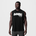 0807. Tech Essential™ Relaxed Cutoff - Black "Signal Lost"