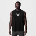 0807. Tech Essential™ Relaxed Cutoff - Black "Motion Blur"