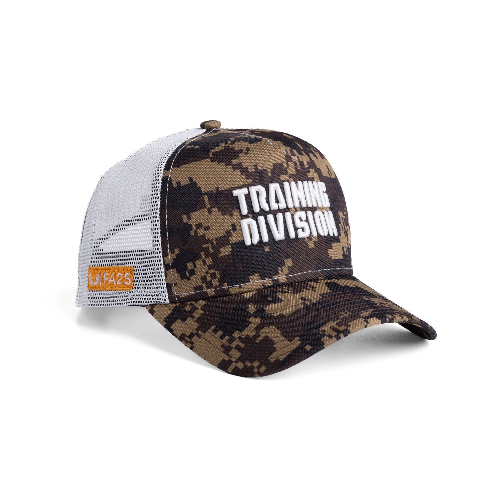 New Era® 9Forty® A-Frame Trucker Hat - Brown Digital/White "Blade TD"